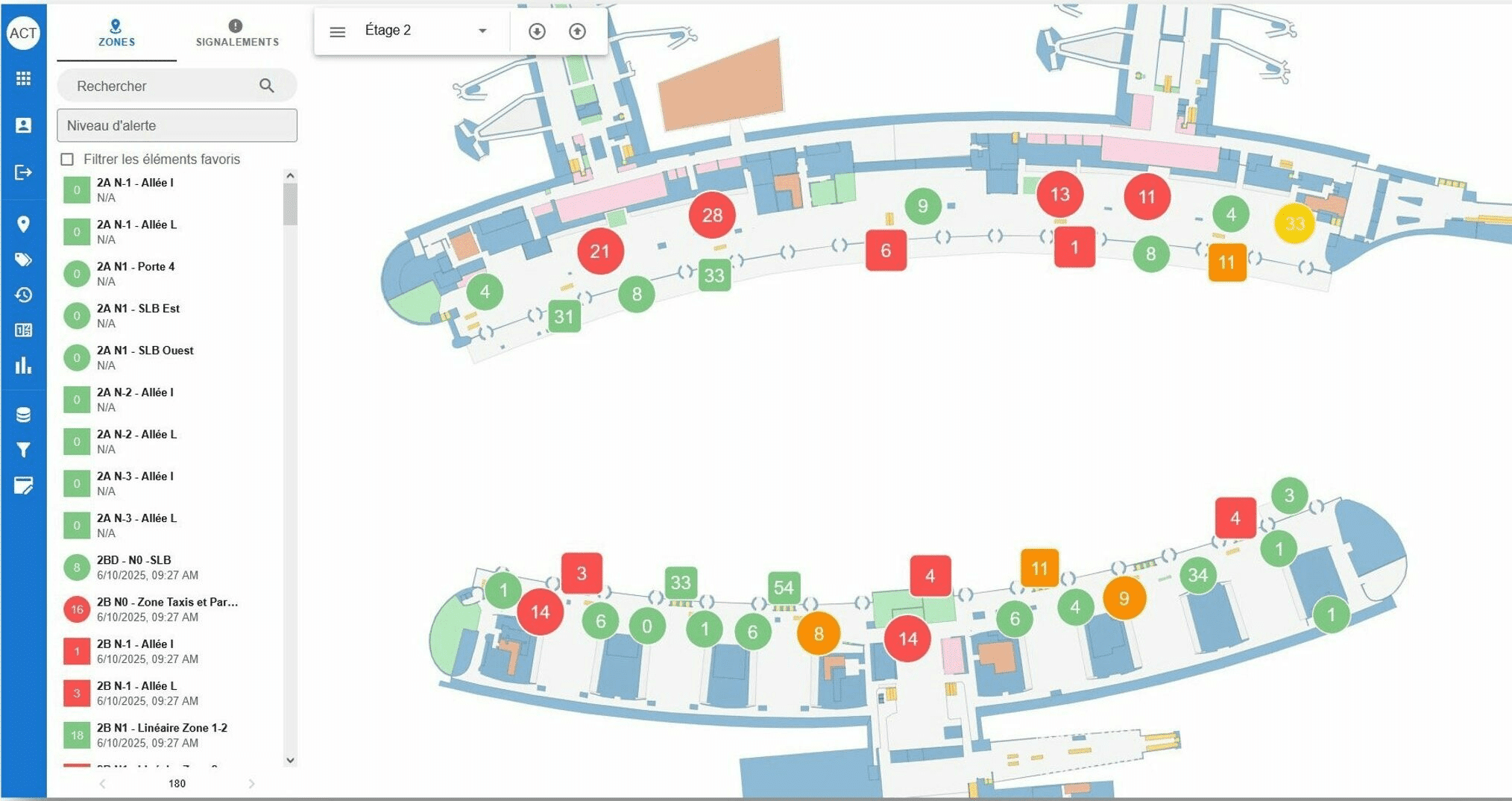 Asset tracking dashboard — NAO® Viewer