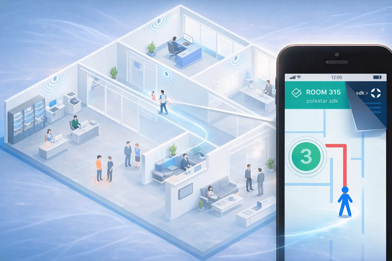 NAO® Mobile SDK indoor positioning