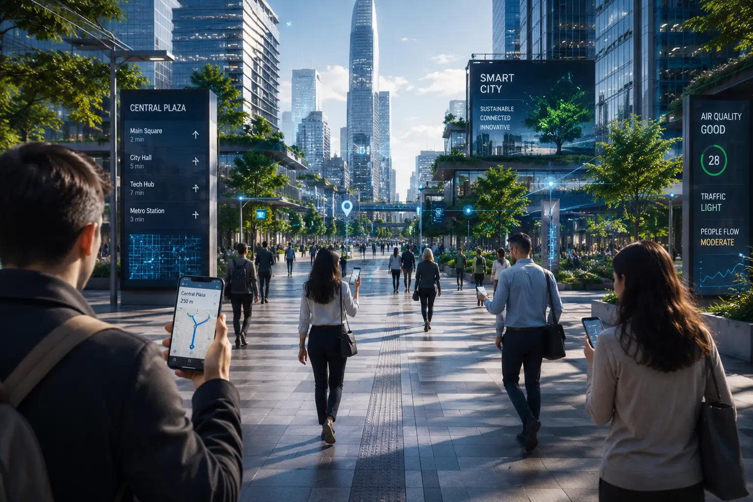 Smart city district
