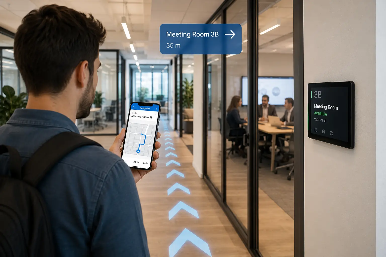 Smart workplace indoor positioning