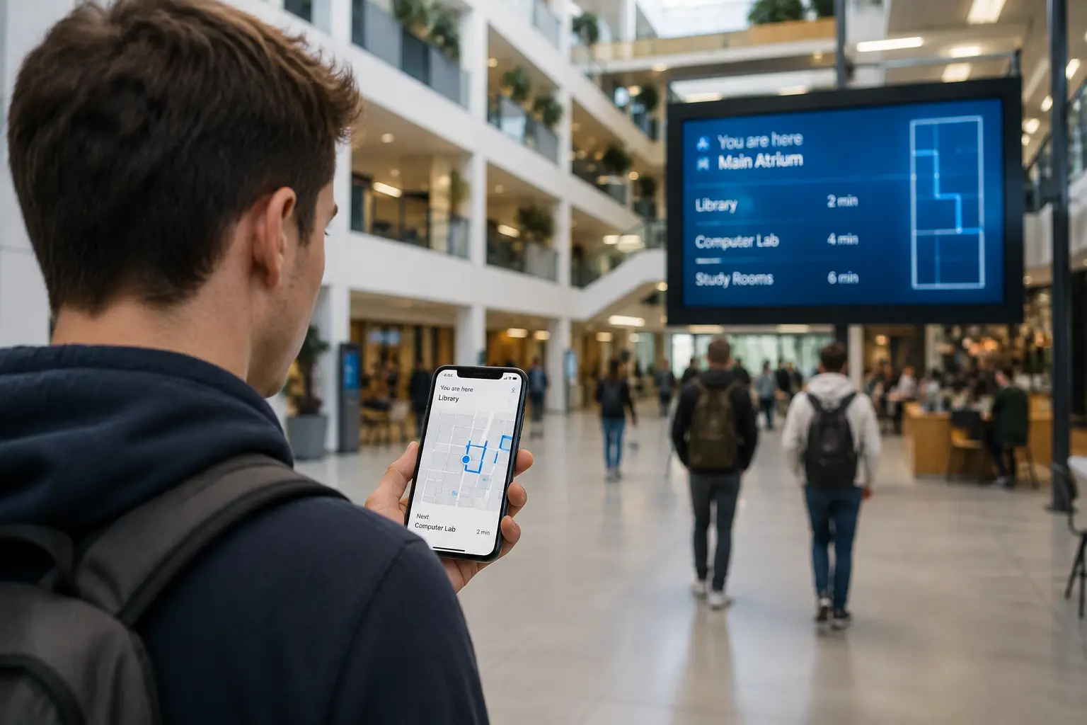 Smart workplace powered by indoor positioning